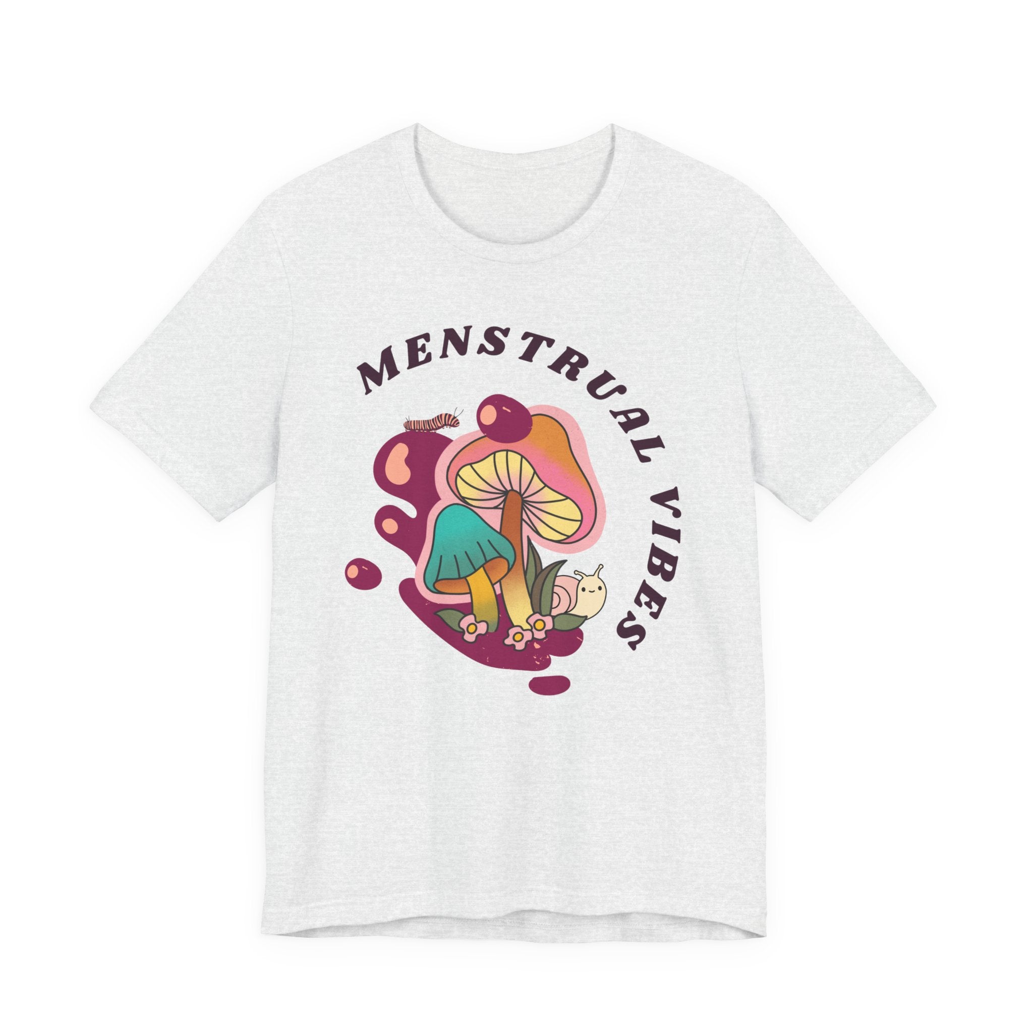 Menstrual Vibes Unisex Jersey Tee, Comfortable Graphic Tee, Women's Empowerment Tee, Casual Everyday Wear, Gift for Her