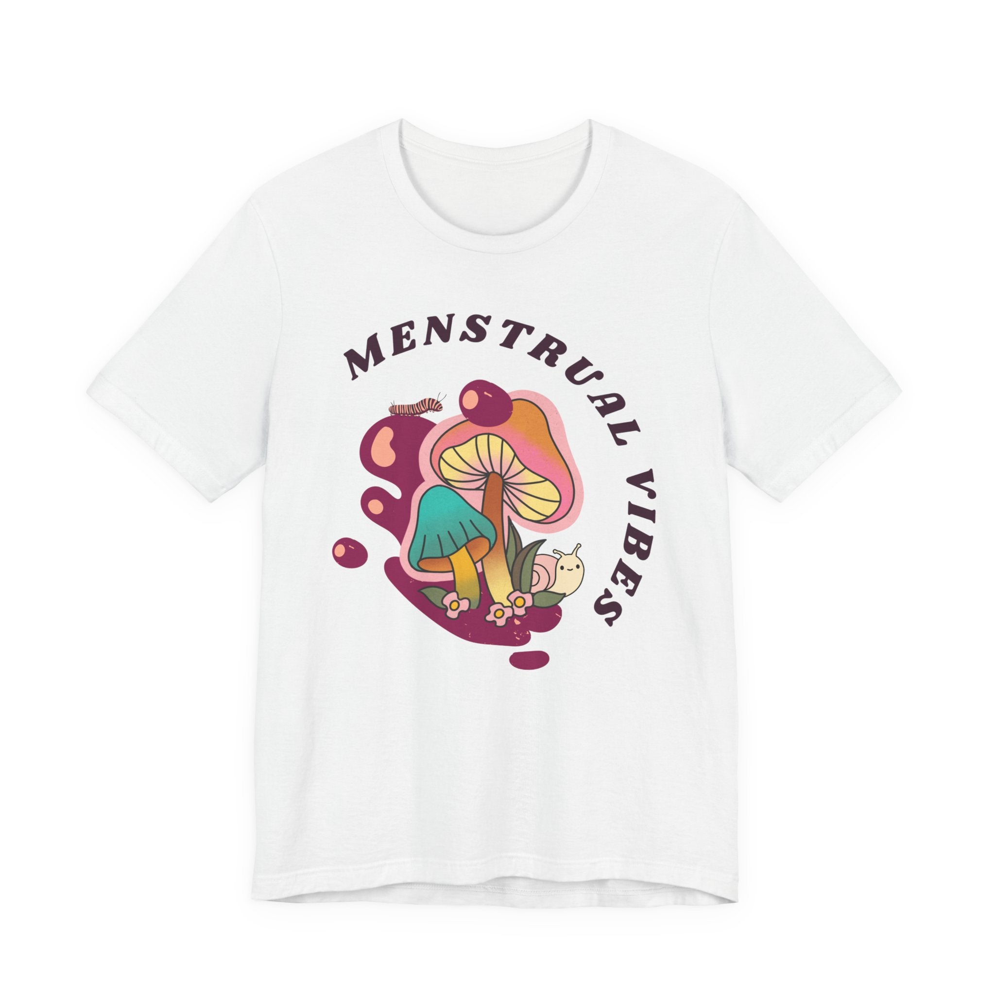 Menstrual Vibes Unisex Jersey Tee, Comfortable Graphic Tee, Women's Empowerment Tee, Casual Everyday Wear, Gift for Her