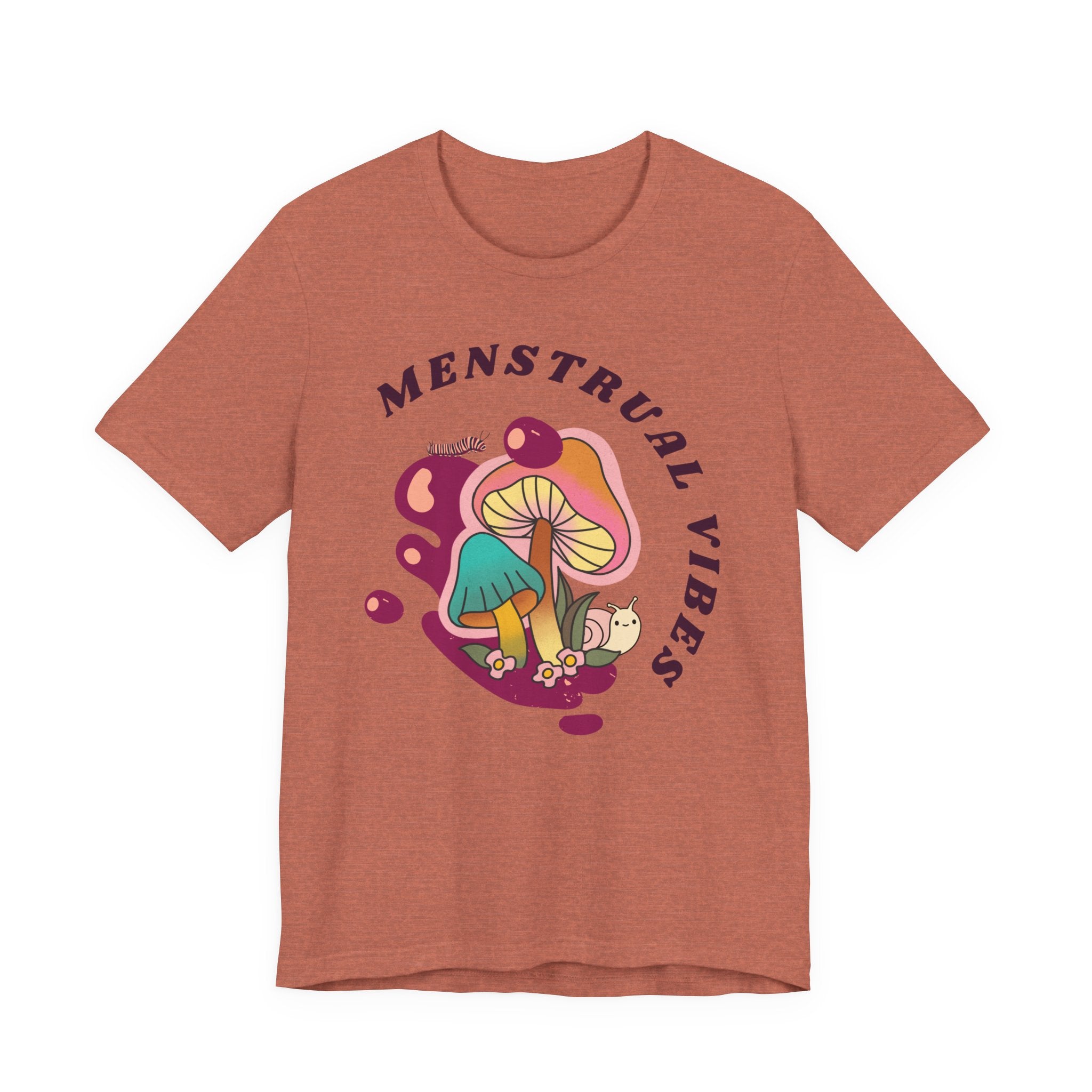 Menstrual Vibes Unisex Jersey Tee, Comfortable Graphic Tee, Women's Empowerment Tee, Casual Everyday Wear, Gift for Her