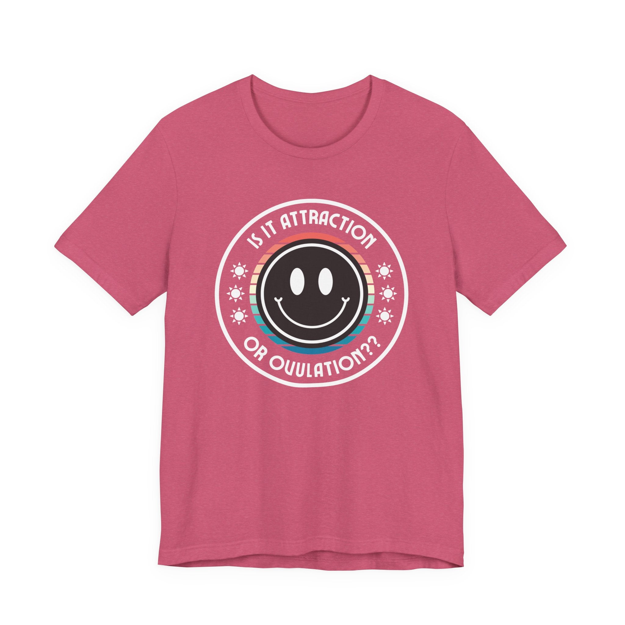 Ovulatory Smiley Face Unisex Jersey Tee, Casual T-Shirt, Perfect Gift for Friends, Everyday Wear, Happy Vibe