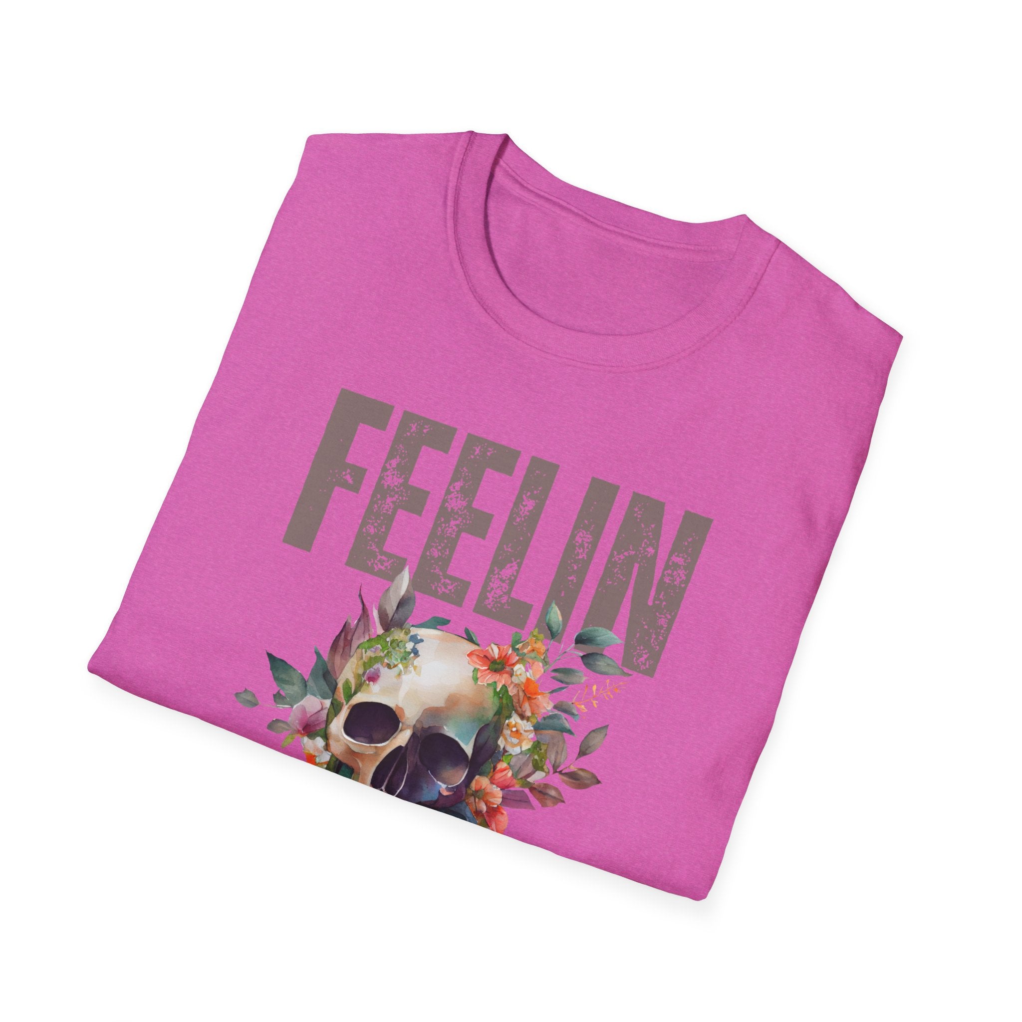 Follicular Skull Graphic T-Shirt, Bohemian Style Tee, Trendy Unisex Apparel, Gift for Music Lovers, Casual Wear, Festival Shirt