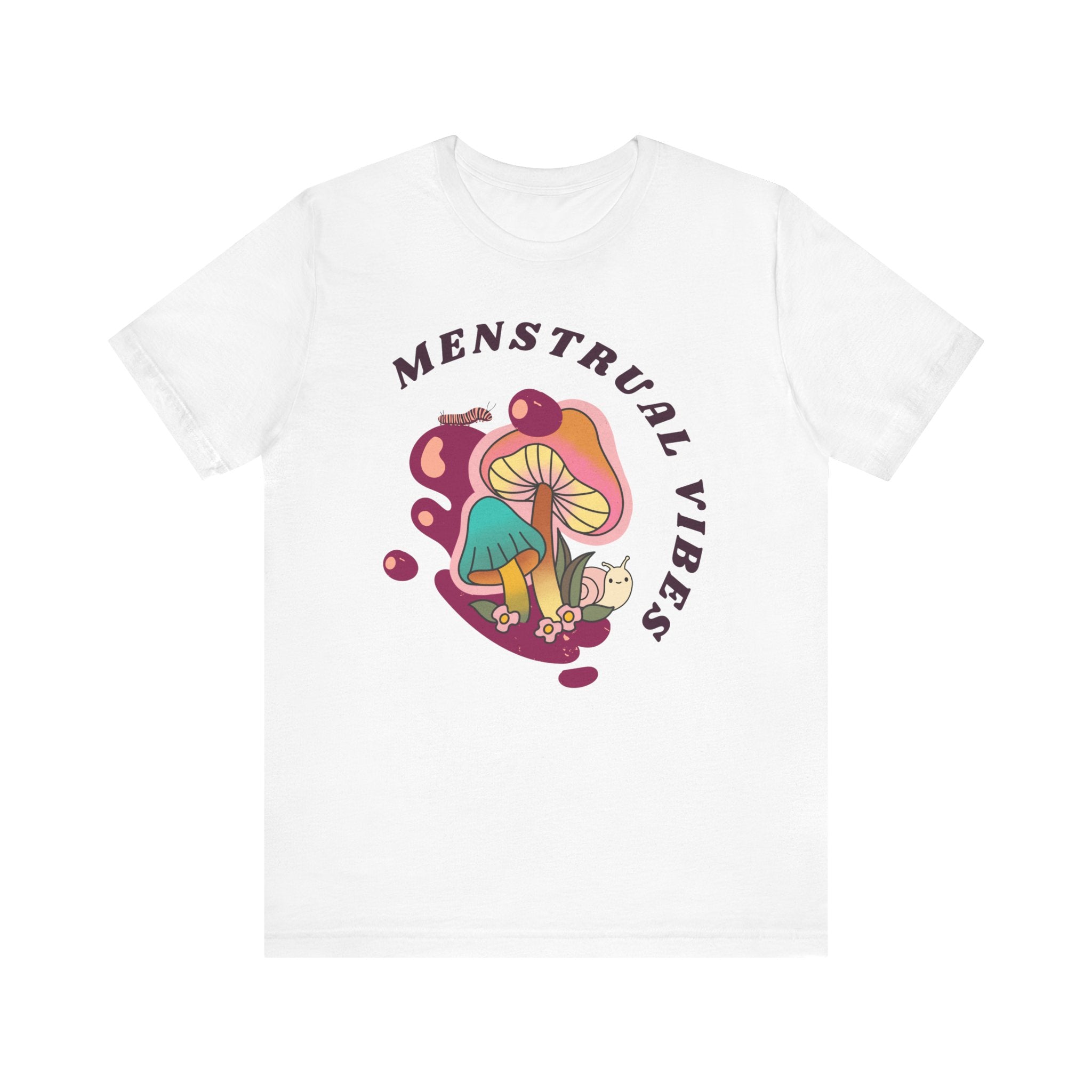 Menstrual Vibes Unisex Jersey Tee, Comfortable Graphic Tee, Women's Empowerment Tee, Casual Everyday Wear, Gift for Her