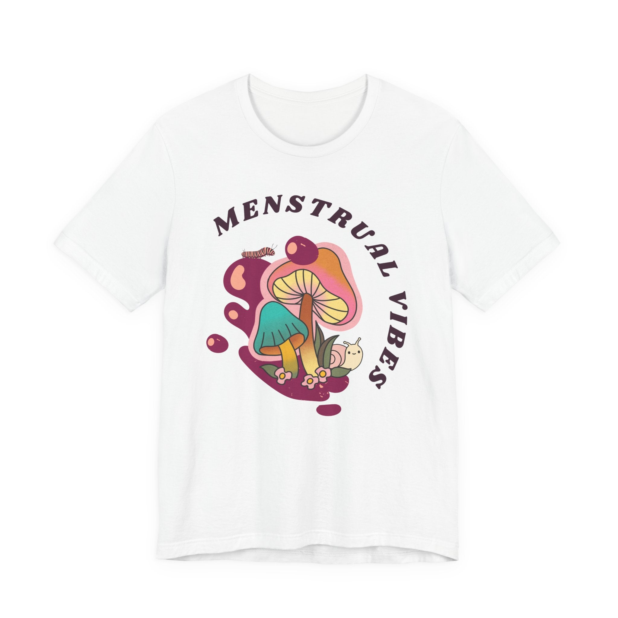 Menstrual Vibes Unisex Jersey Tee, Comfortable Graphic Tee, Women's Empowerment Tee, Casual Everyday Wear, Gift for Her